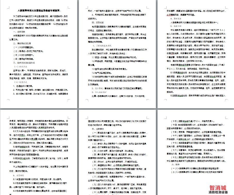 人群聚集场所火灾事故应急救援专项预案